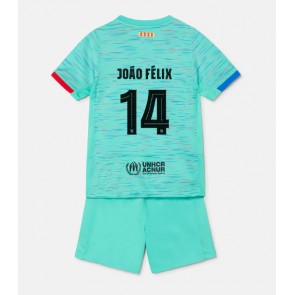 Barcelona Joao Felix #14 Tredje Kläder Barn 2023-24 Kortärmad (+ Korta byxor)